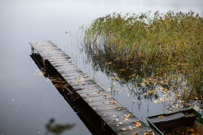Pier over lake