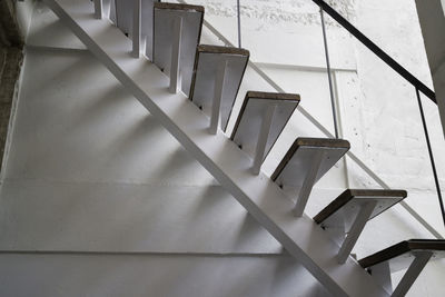 Low angle view of spiral staircase