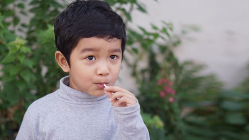 Portrait of cute boy