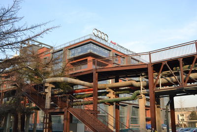 Low angle view of building against sky