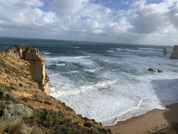 Scenic view of sea against sky