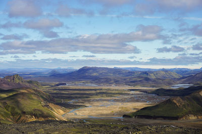 Scenic view of dramatic landscape