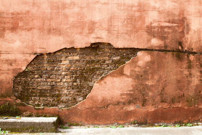 Full frame shot of weathered wall