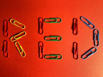 Close-up of text on metal