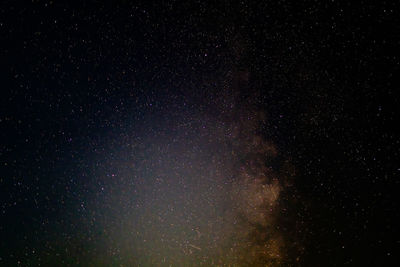 Low angle view of sky at night