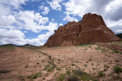 Scenic view of rocky mountains against sky