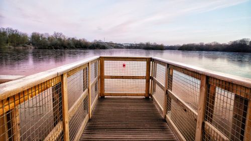 View of lake against sky