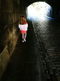 Full length of child standing on floor