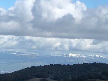 Low angle view of mountain against sky