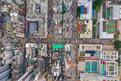 Full frame shot of modern buildings in city