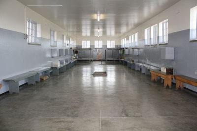 Empty corridor of building