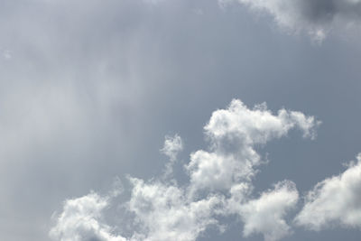 Low angle view of clouds in sky