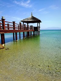 Pier on sea