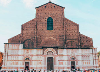 Low angle view of historical building against sky