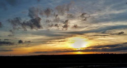 Scenic view of sky during sunset