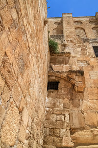 Low angle view of old building