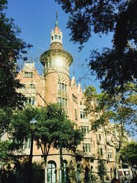 Low angle view of building against sky