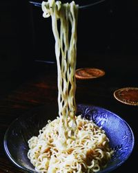 Close-up of pasta in bowl