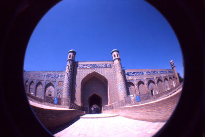 View of monument against blue sky