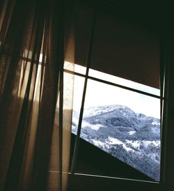 View of snow covered landscape