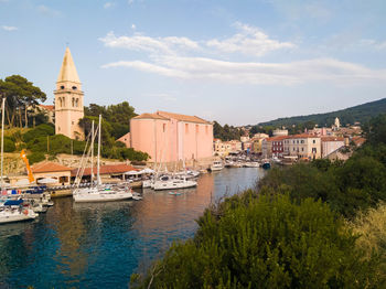 Beautiful little village veli lošinj panorama on island losinj croatia