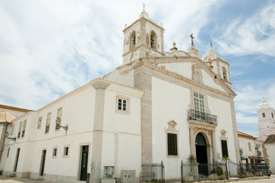 Low angle view of historic building against sky