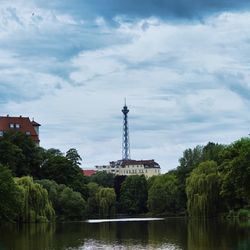 Built structure against cloudy sky