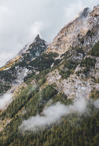 Scenic view of rocky mountains against sky
