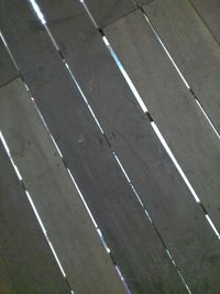 High angle view of road marking