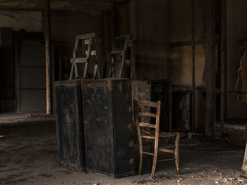 Interior of an old abandoned building