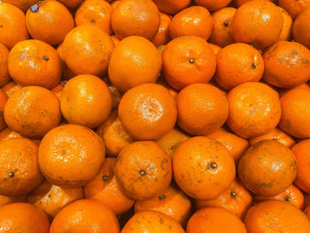 Full frame shot of oranges