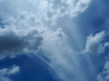 Low angle view of clouds in sky