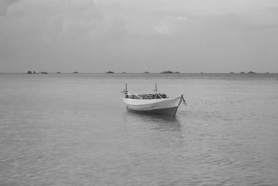 Boats in calm sea