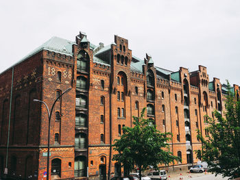 Low angle view of building against sky