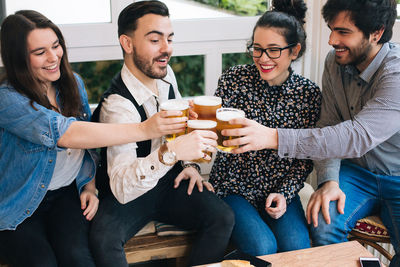 Group of people at restaurant