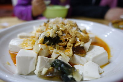 Close-up of food in plate