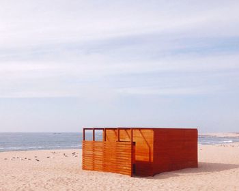 Lifeguard hut on beach