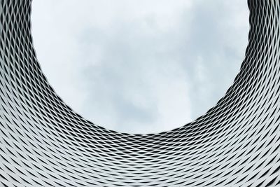 Low angle view of modern building against sky