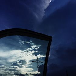 Low angle view of cloudy sky