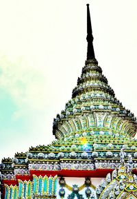 Low angle view of temple