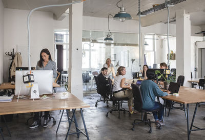 Business people working in creative office