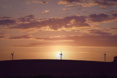 Scenic view of sunset