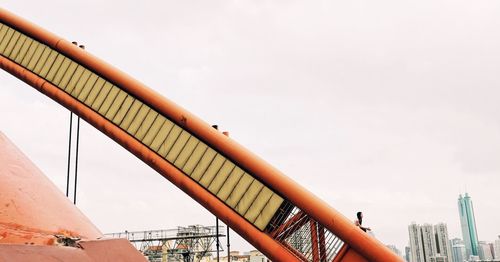 Low angle view of built structure against clear sky