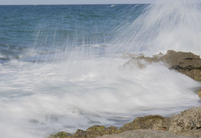 Close-up of sea against sky