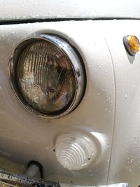 Full frame shot of wet car