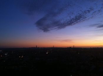 Cityscape at sunset