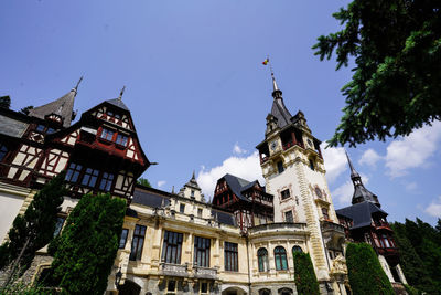 Low angle view of buildings against sky