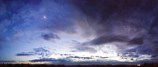 Low angle view of cloudy sky
