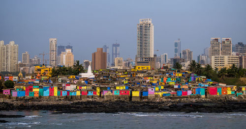 Panoramic shot of buildings against sky