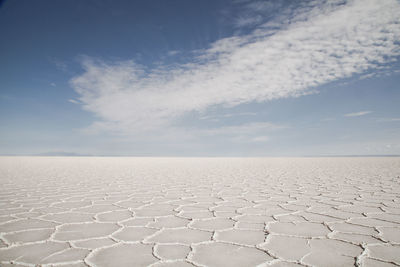 Scenic view of desert against sky